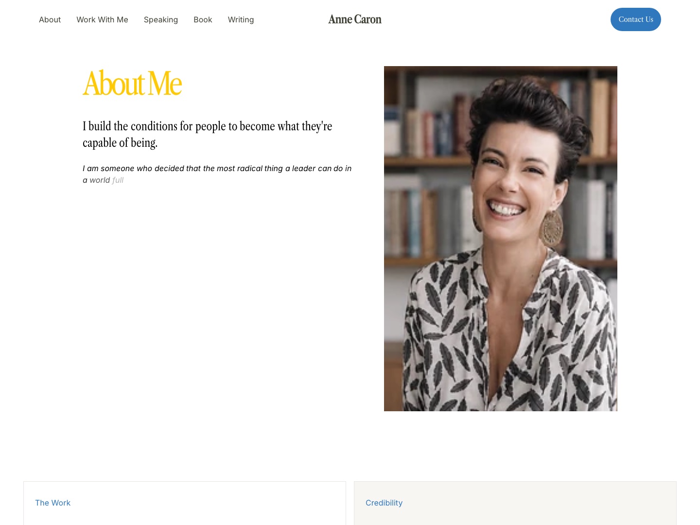 The About page