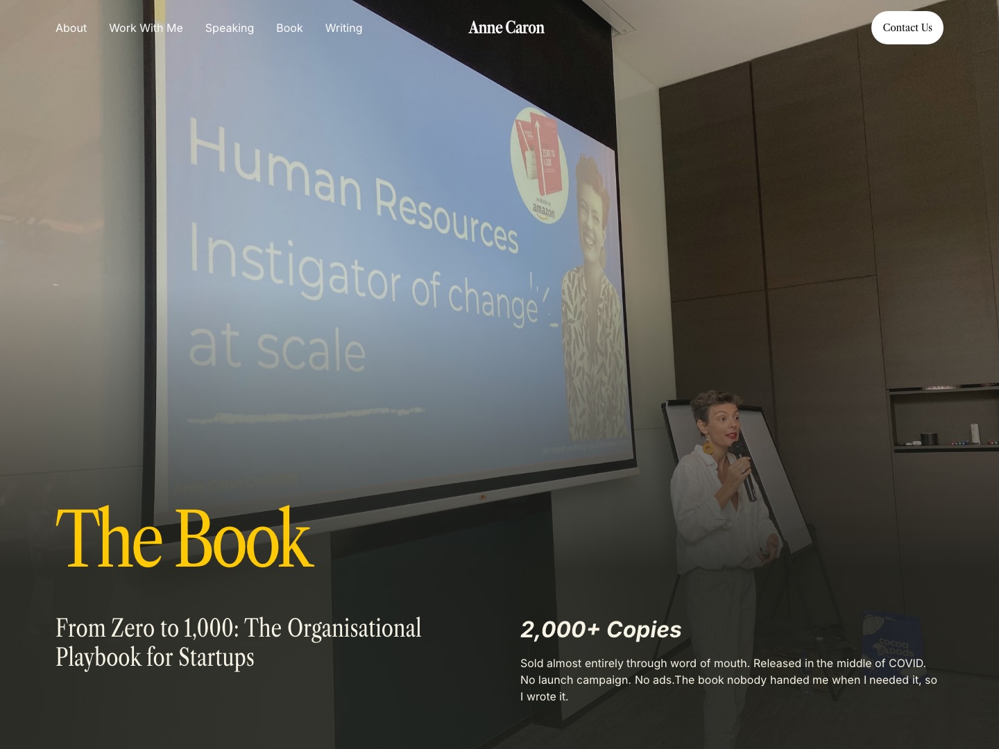 The book page for From Zero to 1,000