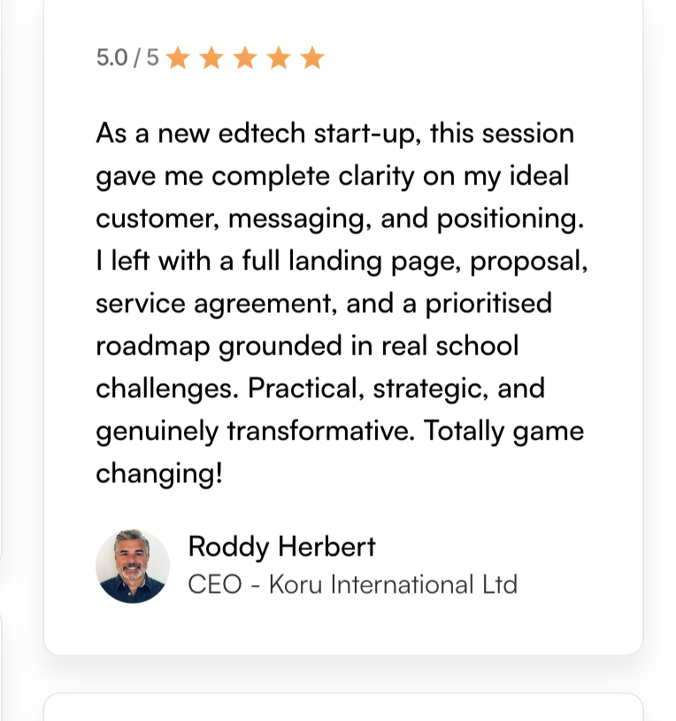 Feedback screenshot