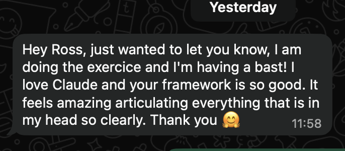 Feedback screenshot