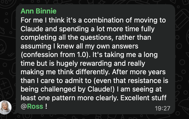 Feedback screenshot