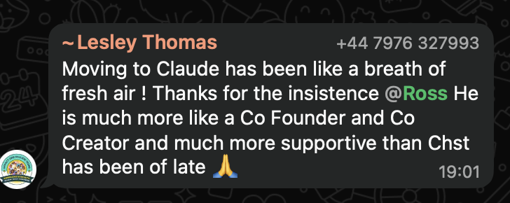Feedback screenshot