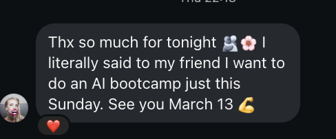 Feedback screenshot