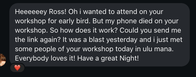 Feedback screenshot